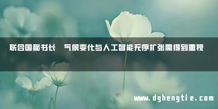联合国秘书长 气候变化与人工智能无序扩张需得到重视